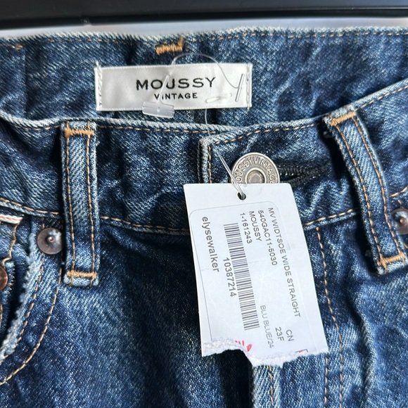 NWT Moussy Vintage Widtsoe Wide Straight jeans - Picture 2 of 13